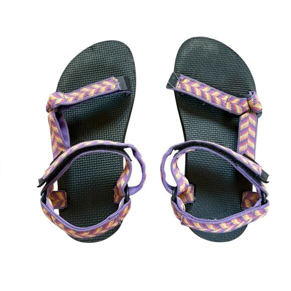 Teva Original Universal Sandals Kids Size 3 Retro Geo Print - Picture 6 of 10